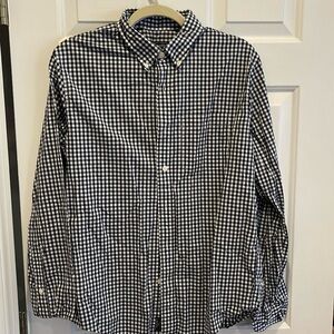 Abercrombie & Fitch Men’s checked long sleeved button down Oxford shirt